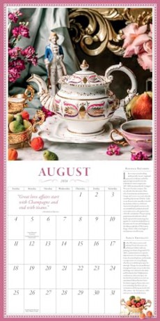 Collectible Teapot Wall Calendar 2024: A Tea Obsessive's Dream Come True - Betty Shin Binon [KALENDARZ]