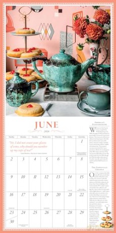 Collectible Teapot Wall Calendar 2024: A Tea Obsessive's Dream Come True - Betty Shin Binon [KALENDARZ]