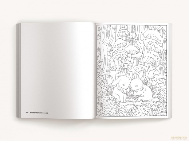 Color Me Mushrooms: A Funky Fungi Coloring Book - Editors of Cider Mill Press [KSIĄŻKA]