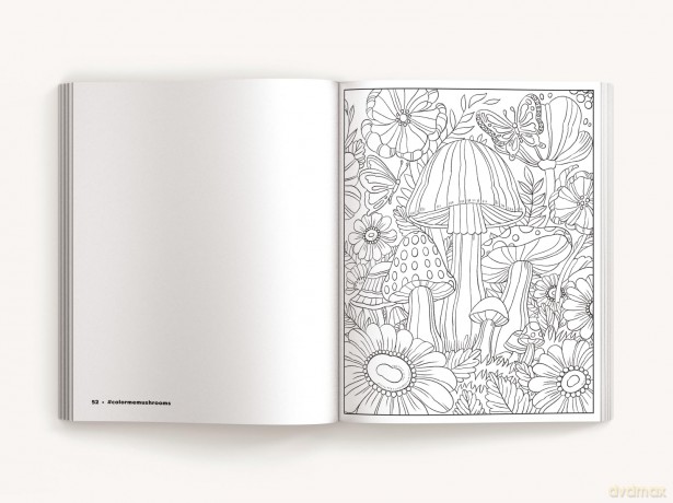 Color Me Mushrooms: A Funky Fungi Coloring Book - Editors of Cider Mill Press [KSIĄŻKA]