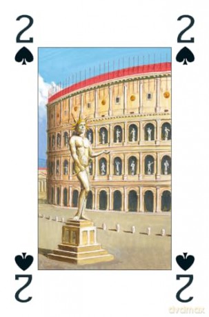Colosseum Playing Cards - 2 Deck Box: 2 decks of 54 playing cards - Severino Baraldi [KSIĄŻKA]