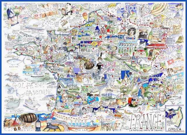 Comical Map Of France, Artwork By Tim Bulmer - 1000 Piece Puzzle For Adults, Large Puzzle 66cm X 50cm In Size. Challenging To Complete But Fun And Humorous. Makes A Great Gift For Birthdays [PUZZLE]