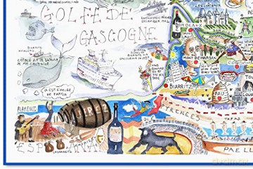 Comical Map Of France, Artwork By Tim Bulmer - 1000 Piece Puzzle For Adults, Large Puzzle 66cm X 50cm In Size. Challenging To Complete But Fun And Humorous. Makes A Great Gift For Birthdays [PUZZLE]