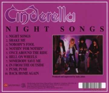 Cinderella: Night Songs [CD]