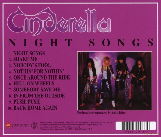 Cinderella: Night Songs [CD]