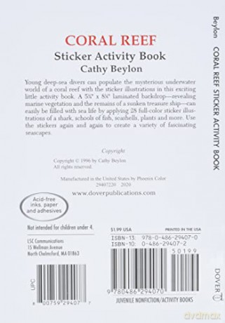 Coral Reef Sticker Activity Book (Dover Little Activity Books Stickers) - Helen Mortimer [KSIĄŻKA]