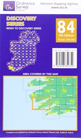 Cork and Kerry Map | Ordnance Survey Ireland | Beara Peninsula | OSI Discovery Series 84 | Ireland | Walks | Hiking | Maps | Adventure (Irish Discovery Series) - Ordnance Survey Ireland [KSIĄŻKA]