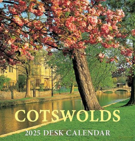 Cotswolds Mini Desktop Calendar - 2025 - Chris Andrews [KALENDARZ]