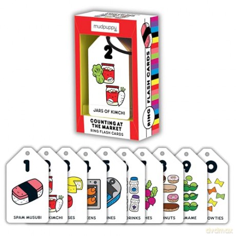 Counting at the Market Numbers Ring Flash Cards - Mudpuppy [KALENDARZ]