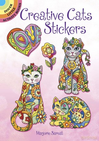 Creative Cats Stickers (Dover Little Activity Books) - Marjorie Sarnat [KSIĄŻKA]