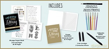 Creative Hand Lettering Kit: Learn to create beautiful hand-lettered pieces of art - Laura Lavender [KSIĄŻKA]