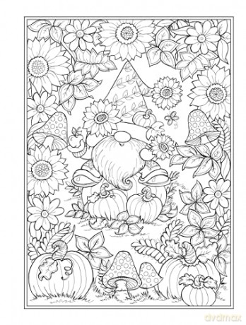 Creative Haven Garden Gnomes Coloring Book (Adult Coloring Books: Fantasy) - Teresa Goodridge [KSIĄŻKA]