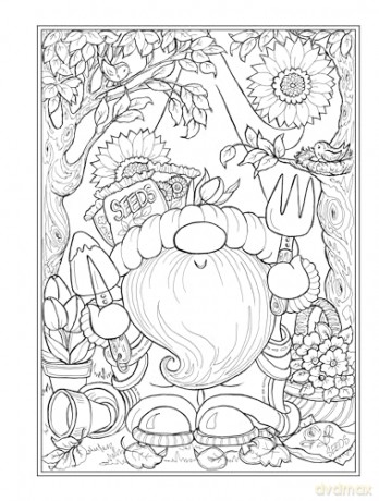 Creative Haven Garden Gnomes Coloring Book (Adult Coloring Books: Fantasy) - Teresa Goodridge [KSIĄŻKA]