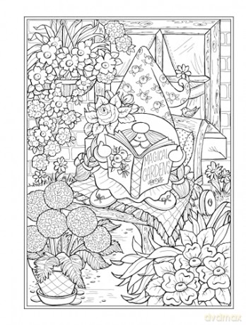 Creative Haven Garden Gnomes Coloring Book (Adult Coloring Books: Fantasy) - Teresa Goodridge [KSIĄŻKA]