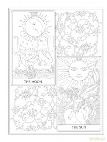 Creative Haven Tarot Coloring Book - Marty Noble [KSIĄŻKA]