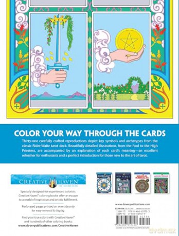 Creative Haven Tarot Coloring Book - Marty Noble [KSIĄŻKA]