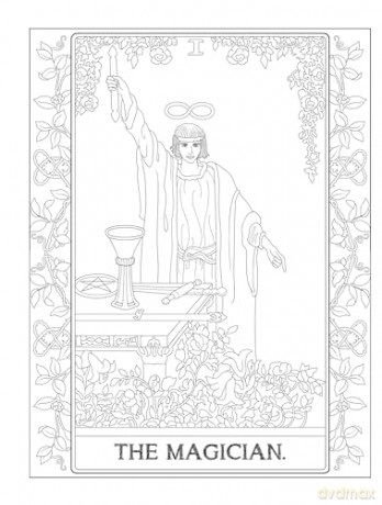 Creative Haven Tarot Coloring Book - Marty Noble [KSIĄŻKA]