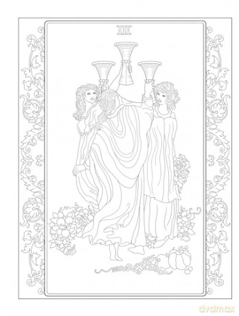 Creative Haven Tarot Coloring Book - Marty Noble [KSIĄŻKA]