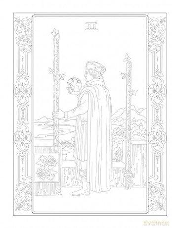 Creative Haven Tarot Coloring Book - Marty Noble [KSIĄŻKA]