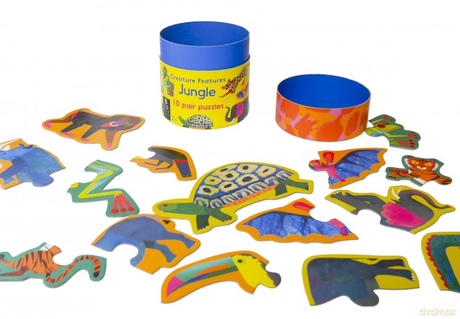 Creature Features Jungle: A Pair Puzzle - Natasha Durley [KSIĄŻKA]