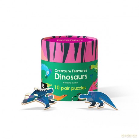 Creature Features: Dinosaurs: A Pair Puzzle - Natasha Durley [KSIĄŻKA]