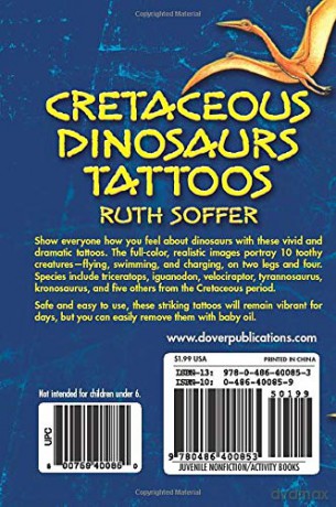 Cretaceous Dinosaurs Tattoos (Little Activity Books) - Eleanor H. Porter [KSIĄŻKA]