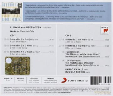 Pablo Casals: Pablo Casals Plays Beethoven Cello Sonatas (Remastered) [2CD]