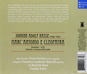 Claudio Osele: Hasse: Marc'antonio E Cleopatra [2CD]