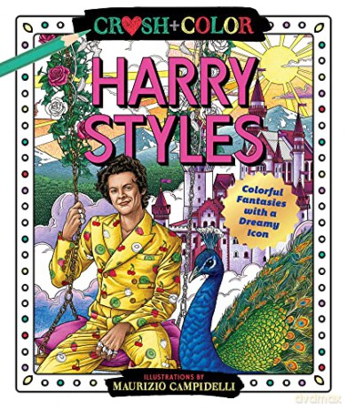 Crush and Color: Harry Styles: Colorful Fantasies with a Dreamy Icon: 1 (Crush + Color) - Maurizio Campidelli [KSIĄŻKA]