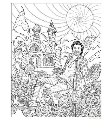 Crush and Color: Harry Styles: Colorful Fantasies with a Dreamy Icon: 1 (Crush + Color) - Maurizio Campidelli [KSIĄŻKA]