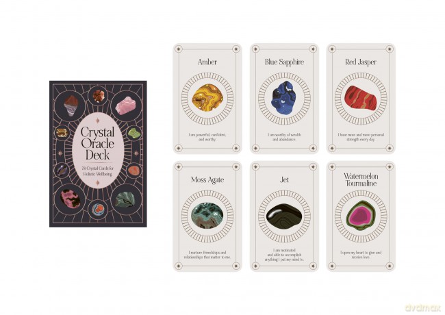 Crystal Oracle Deck: 78 crystal cards for holistic wellbeing - Kathy Banegas [KSIĄŻKA]