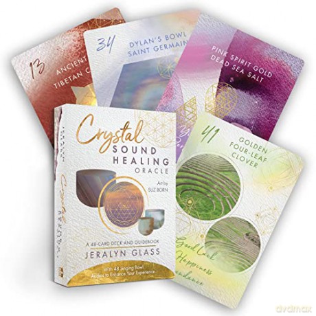 Crystal Sound Healing Oracle: A 48-Card Deck and Guidebook with 48 Singing Bowl Audios to Enhance Your Experience - Jeralyn Glass [KSIĄŻKA]