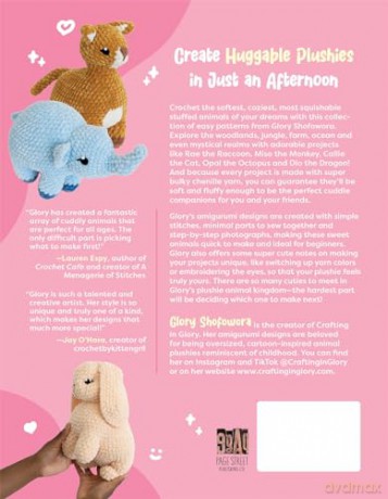 Cuddly Crochet Plushies: 30 Patterns for Adorable Animals You'll Love to Snuggle - Glory Shofowora [KSIĄŻKA]