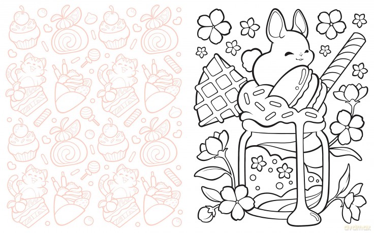 Cute Chibi Creature Coloring: Color over 60 Adorable Creatures - Phoebe Im [KSIĄŻKA]
