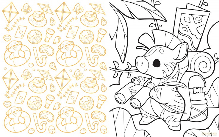 Cute Chibi Creature Coloring: Color over 60 Adorable Creatures - Phoebe Im [KSIĄŻKA]