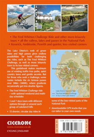 Cycling in the Lake District: The Fred Whitton Challenge, week-long tours and day rides - Richard Barrett [KSIĄŻKA]