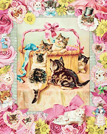 Cynthia Hart's Victoriana Cats: Basket of Mischief 1,000-Piece Puzzle - Cynthia Hart [KSIĄŻKA]