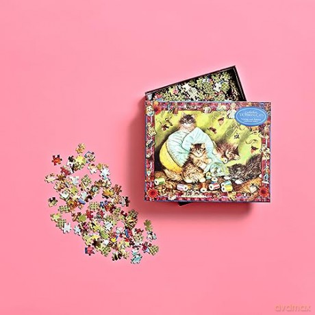 Cynthia Hart's Victoriana Cats: Sewing with Kittens 1,000-Piece Puzzle - Cynthia Hart [KSIĄŻKA]