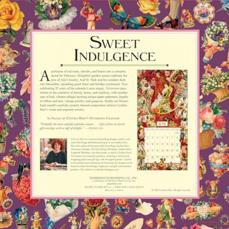 Cynthia Hart's Victoriana Wall Calendar 2024: For the Modern Day Lover of Victorian Homes and Images, Scrapbooker, or Aesthete - Cynthia Hart [KALENDARZ]