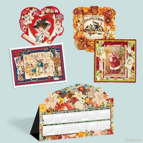 Cynthia Hart's Victoriana Wall Calendar 2024: For the Modern Day Lover of Victorian Homes and Images, Scrapbooker, or Aesthete - Cynthia Hart [KALENDARZ]