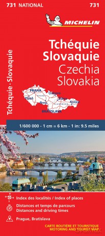 Czech Republic, Slovak Republic - Michelin National Map 731 (Michelin Maps/Country: National Maps, 731) - Michelin [KSIĄŻKA]