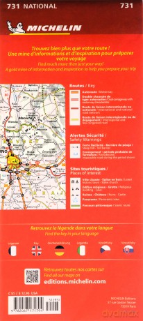 Czech Republic, Slovak Republic - Michelin National Map 731 (Michelin Maps/Country: National Maps, 731) - Michelin [KSIĄŻKA]