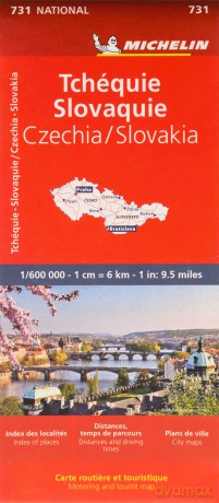 Czech Republic, Slovak Republic - Michelin National Map 731 (Michelin Maps/Country: National Maps, 731) - Michelin [KSIĄŻKA]