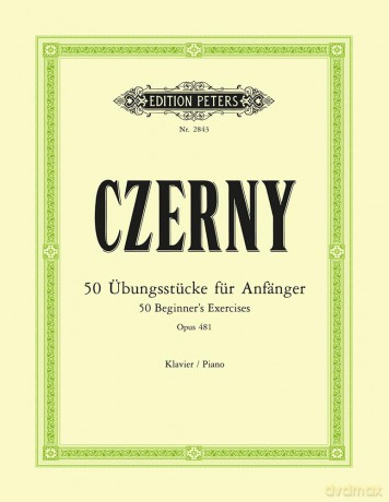 Czerny: 50 Beginner's Exercises Op.481 (EP2843) (Edition Peters) - Carl Czerny [KSIĄŻKA]