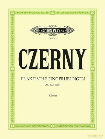 Czerny: Practical Finger Exercises Op. 802 Vol.1 (Piano Solo) (EP2969A) - Carl Czerny [KSIĄŻKA]