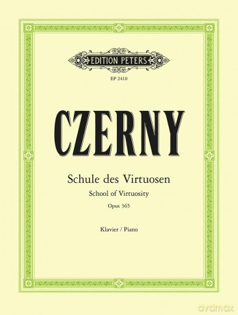 Czerny: School of Virtuosity Op.365 (Piano Solo): 60 Exercises (EP2410) (Edition Peters) - Carl Czerny [KSIĄŻKA]