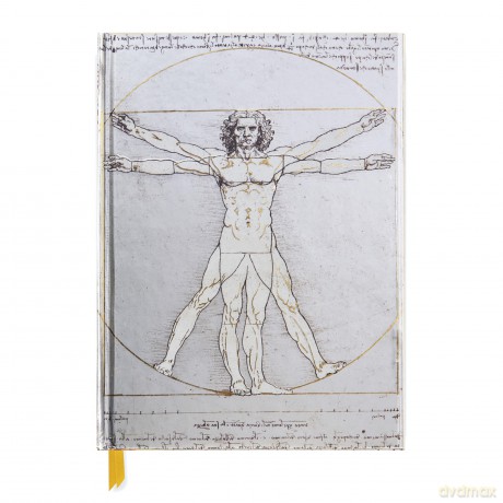 Da Vinci: Vitruvian Man (Blank Sketch Book) (Luxury Sketch Books) - Flame Tree Studio [KSIĄŻKA]