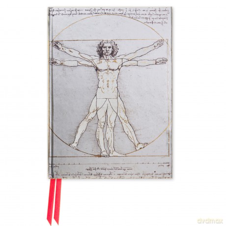 Da Vinci: Vitruvian Man (Foiled Pocket Journal) (Flame Tree Pocket Notebooks) - Flame Tree Studio [KSIĄŻKA]