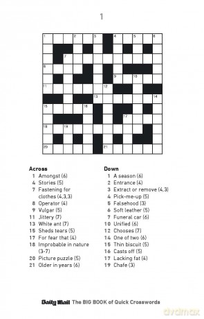Daily Mail Big Book of Quick Crosswords Volume 7: Over 400 quick crosswords - Daily Mail [KSIĄŻKA]