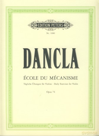Dancla: École du Mécanisme, Op. 74 (50 Technical Studies for Violin) (EP1080) - Charles Dancla [KSIĄŻKA]
